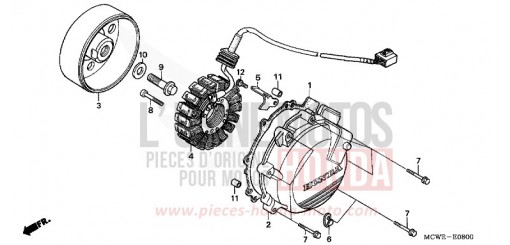 GENERATRICE VFR800A8 de 2008